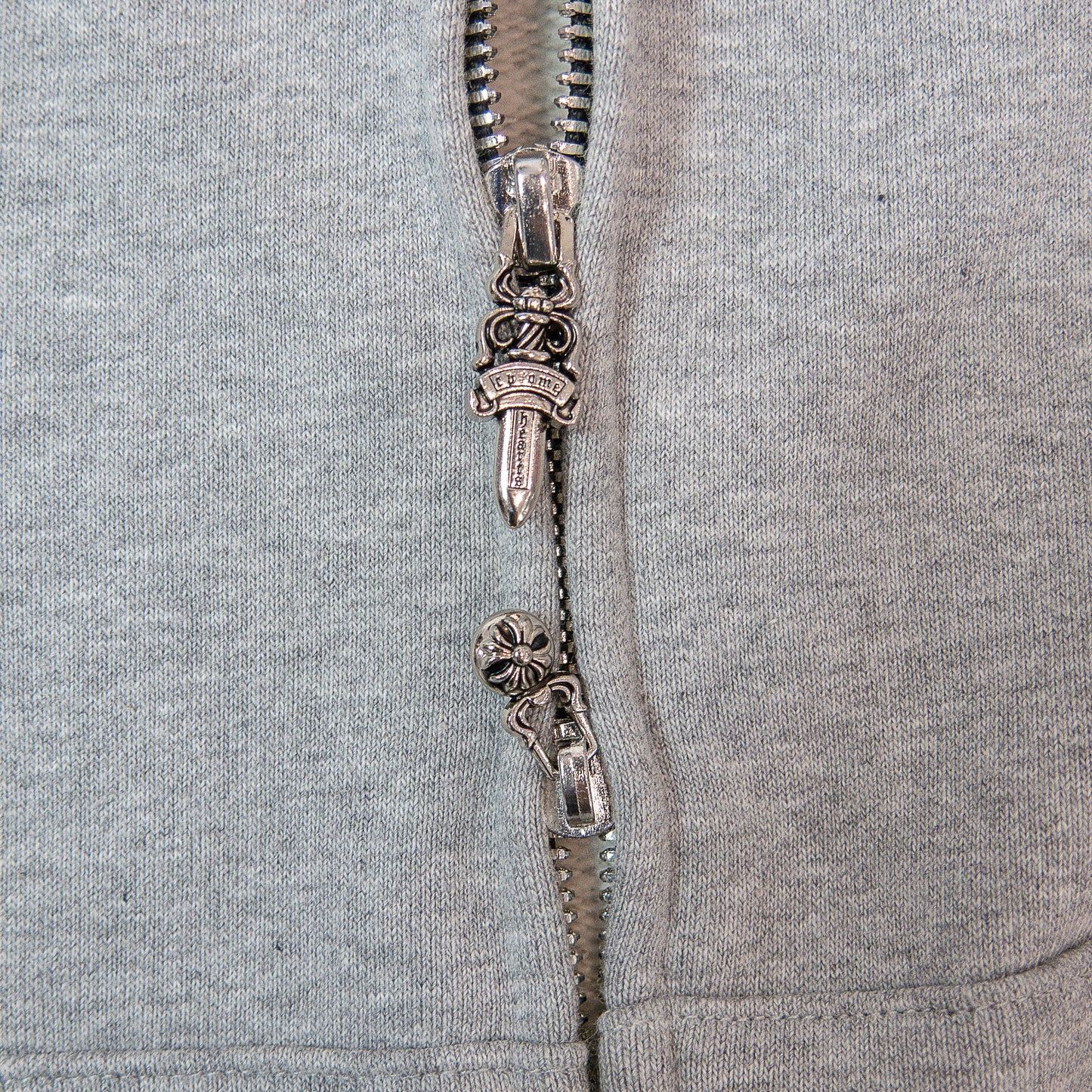 Chrome Hearts  Y NOT Raglan Zip Hoodie Grey  クロムハーツ ジップアップフーディー グレー