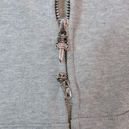 Chrome Hearts  Y NOT Raglan Zip Hoodie Grey  クロムハーツ ジップアップフーディー グレー