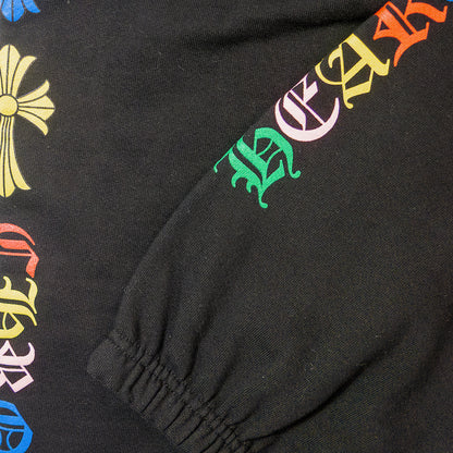 Chrome Hearts Sweatpants Colorful Graveyard Cemetery Cross Black クロムハーツ スウェットパンツ グレイブヤード カラフル セメタリークロス ブラック