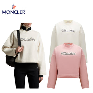 海外限定・日本未入荷カラー【2 colors】MONCLER Logo sweatshirt Ladies 2023AW モンクレール ロゴスウェットシャツ 2カラー レディース 2023年秋冬