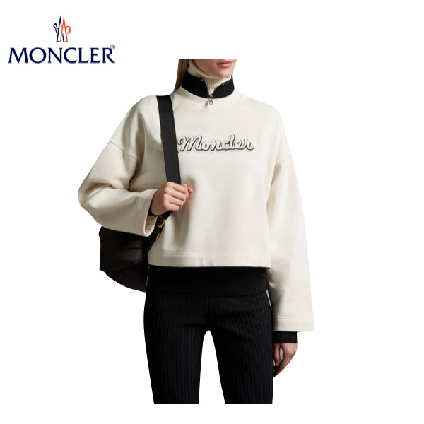 海外限定・日本未入荷カラー【2 colors】MONCLER Logo sweatshirt Ladies 2023AW モンクレール ロゴスウェットシャツ 2カラー レディース 2023年秋冬