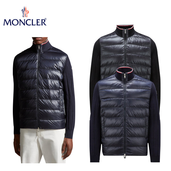 海外限定・日本未入荷モデル【2 colors】MONCLER Padded cotton cardigan Mens Top 2023AW モンクレール パッド入り コットン カーディガン メンズ 2カラー トップス 2023年秋冬