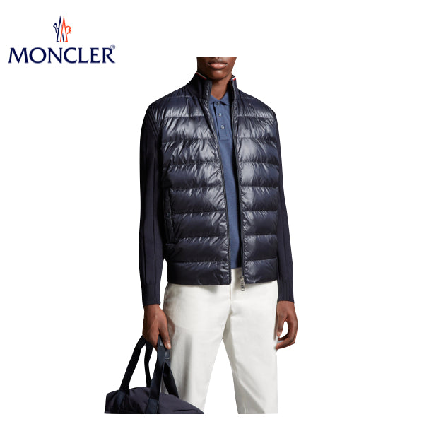 海外限定・日本未入荷モデル【2 colors】MONCLER Padded cotton cardigan Mens Top 2023AW モンクレール パッド入り コットン カーディガン メンズ 2カラー トップス 2023年秋冬