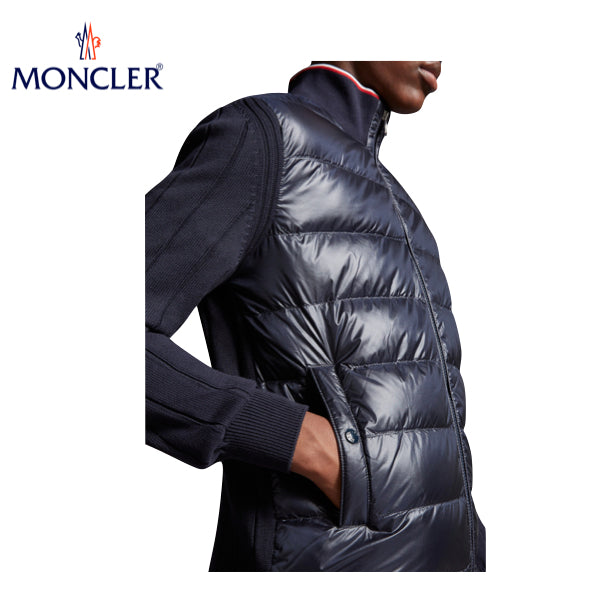 海外限定・日本未入荷モデル【2 colors】MONCLER Padded cotton cardigan Mens Top 2023AW モンクレール パッド入り コットン カーディガン メンズ 2カラー トップス 2023年秋冬