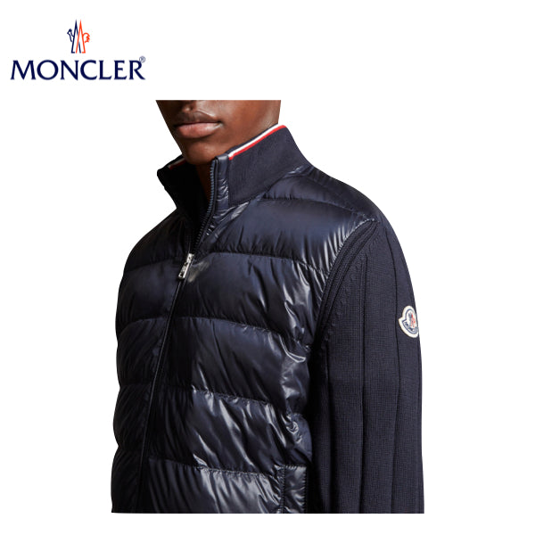 海外限定・日本未入荷モデル【2 colors】MONCLER Padded cotton cardigan Mens Top 2023AW モンクレール パッド入り コットン カーディガン メンズ 2カラー トップス 2023年秋冬