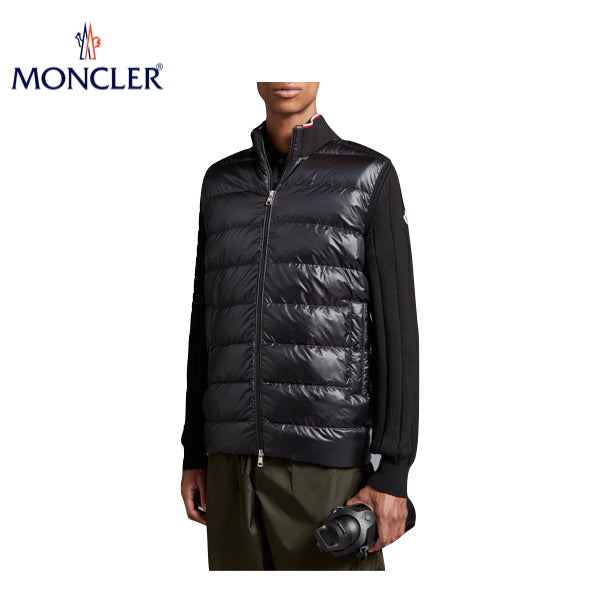 海外限定・日本未入荷モデル【2 colors】MONCLER Padded cotton cardigan Mens Top 2023AW モンクレール パッド入り コットン カーディガン メンズ 2カラー トップス 2023年秋冬