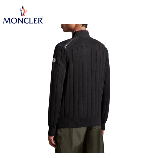 海外限定・日本未入荷モデル【2 colors】MONCLER Padded cotton cardigan Mens Top 2023AW モンクレール パッド入り コットン カーディガン メンズ 2カラー トップス 2023年秋冬