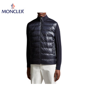 海外限定・日本未入荷モデル【2 colors】MONCLER Padded cotton cardigan Mens Top 2023AW モンクレール パッド入り コットン カーディガン メンズ 2カラー トップス 2023年秋冬