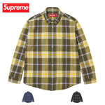 【3colors】Supreme Plaid flannel shirt Top 2023AW シュプリーム プレイド フランネル シャツ 3カラー トップス 2023年秋冬