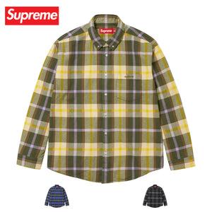 3colors】Supreme Plaid flannel shirt Top 2023AW シュプリーム