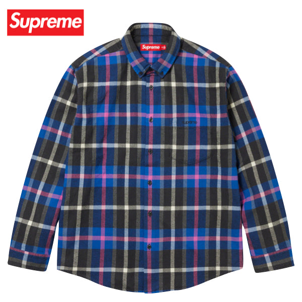 【3colors】Supreme Plaid flannel shirt Top 2023AW シュプリーム プレイド フランネル シャツ 3カラー トップス 2023年秋冬