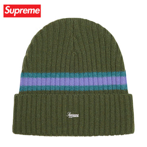 5colors】Supreme Striped cashmere beanie Knit cap 2023AW