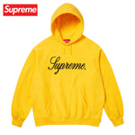 【6colors】Supreme Raised script hooded sweatshirt Top 2023AW シュプリーム レイズド スクリプト スウェットシャツ 6カラー トップス 2023年秋冬