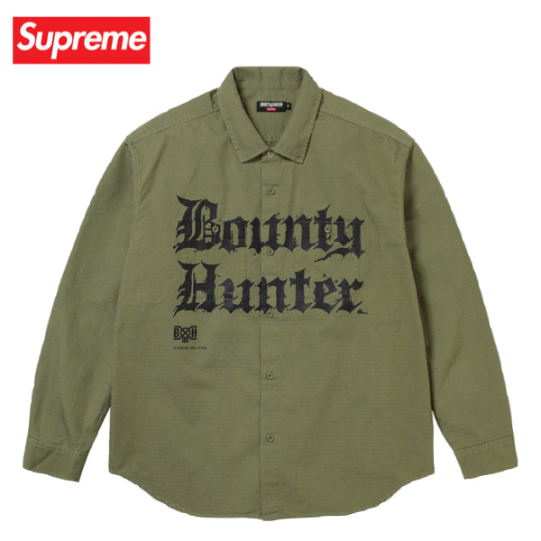 【2colors】Supreme × Bounty Hunter Ripstop shirt Top 2023AW シュプリーム × バウンティハンター リップストップ シャツ 2カラー トップス 2023年秋冬