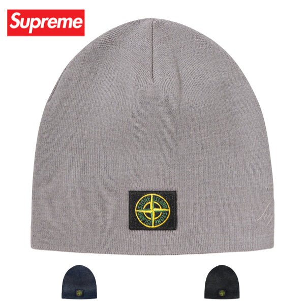 【3 colors】Supreme × Stone Island Reflective beanie Knit cap 2023AW シュプリーム × ストーンアイランド リフレクティブ ビーニー 3カラー ニットキャップ 2023年秋冬