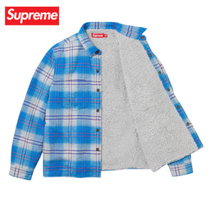 【2 colors】Supreme Lined flannel snap shirt Top 2023AW シュプリーム ライン フランネル スナップ シャツ 2カラー トップス 2023年秋冬