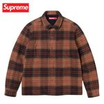 【2 colors】Supreme Lined flannel snap shirt Top 2023AW シュプリーム ライン フランネル スナップ シャツ 2カラー トップス 2023年秋冬