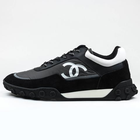 CHANEL Nylon & Calfskin sneaker