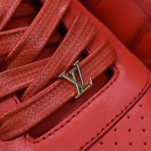 Louis Vuitton × Supreme Red Leather Run Away Sneakers