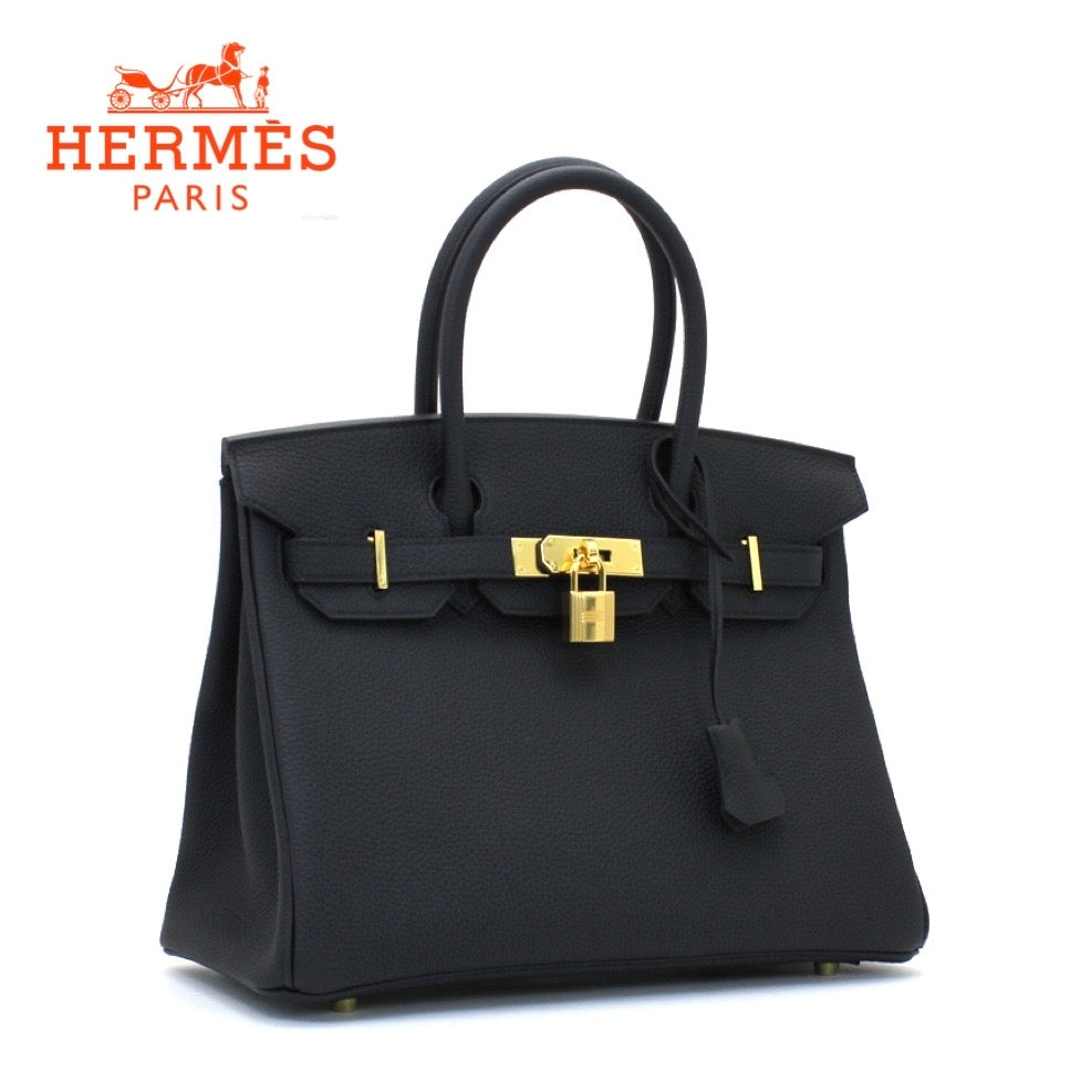 HERMES Birkin Bag Noir 30cm