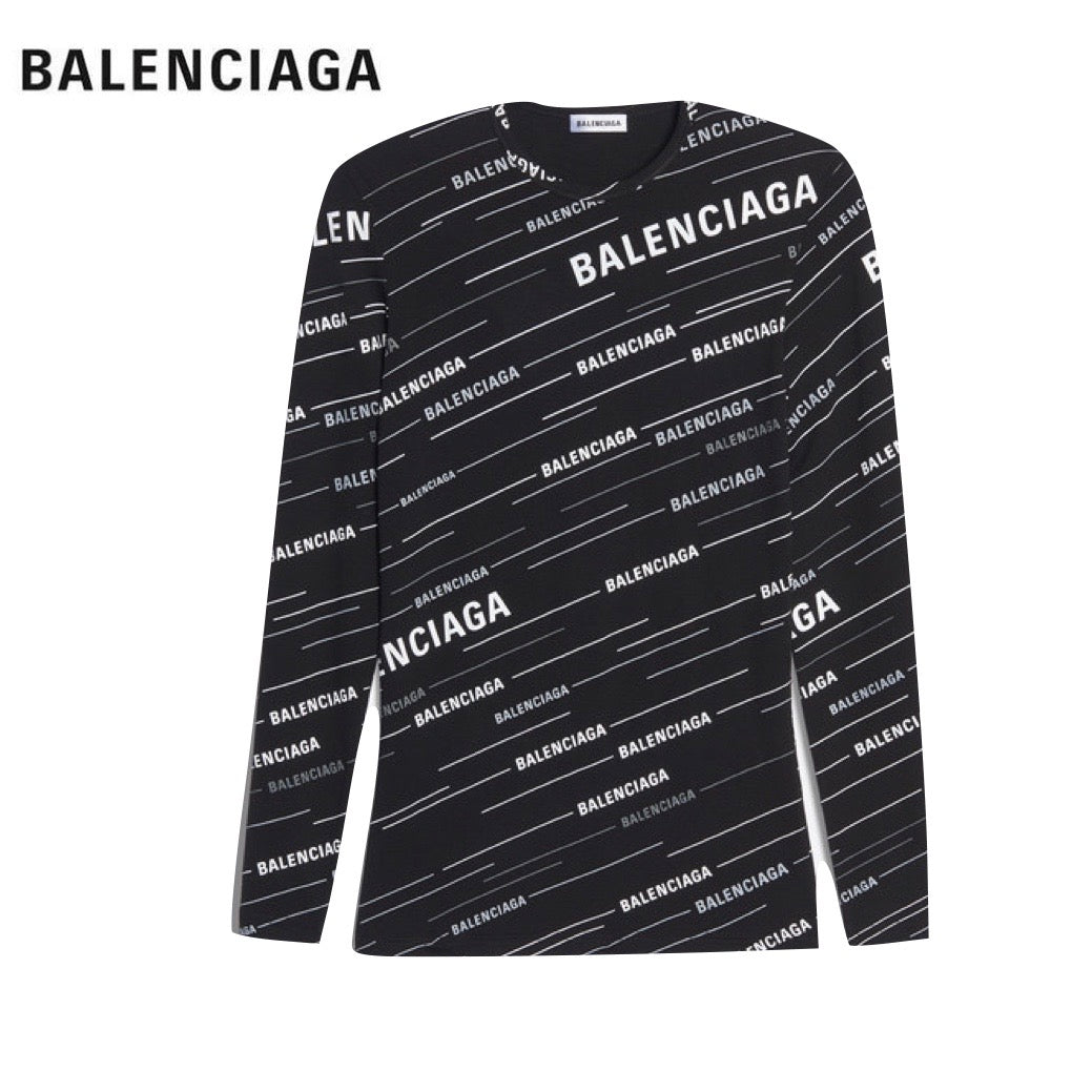 BALENCIAGA Monogram print fitted t-shirt