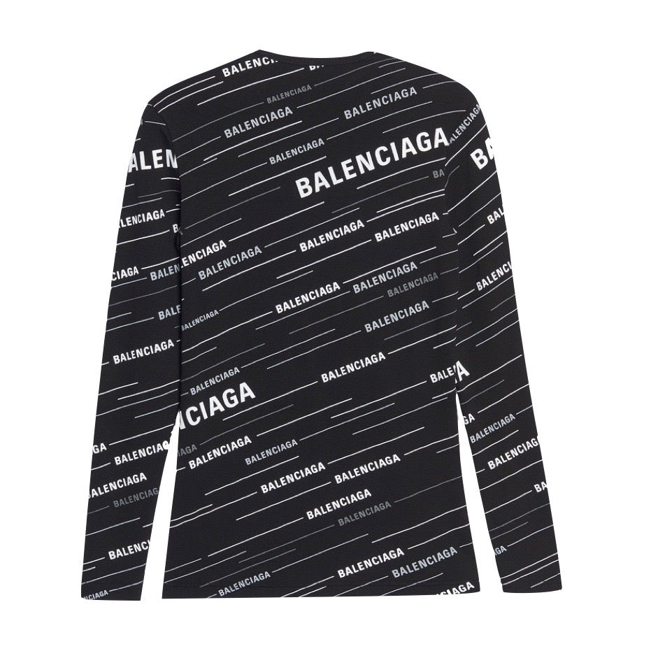 BALENCIAGA Monogram print fitted t-shirt