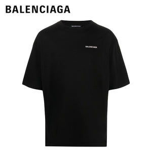 BALENCIAGA Logo Print T-shirt Black