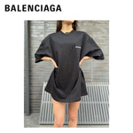 BALENCIAGA Logo Print T-shirt Black