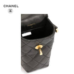 CHANEL Quilted CC Logos Chain Shoulder Phone Case