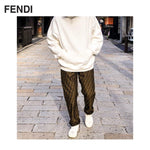 FENDI Jacquard FF Logo Trousers