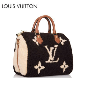 Louis Vuitton Teddy Monogram Shearling Speedy Bandouliere