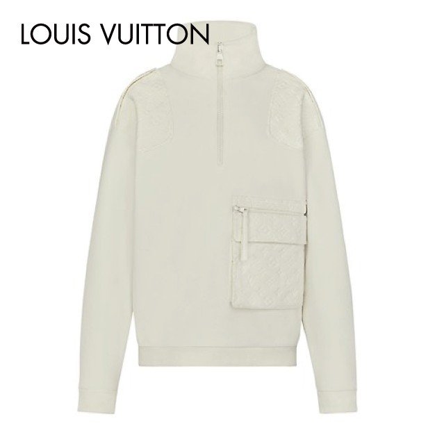 Louis Vuitton Velour Multi Pocket Halfzip Tops