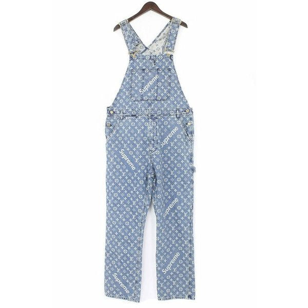 Loius Vuitton × Supreme AW Jacquard Denim Overall