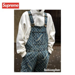 Loius Vuitton × Supreme AW Jacquard Denim Overall