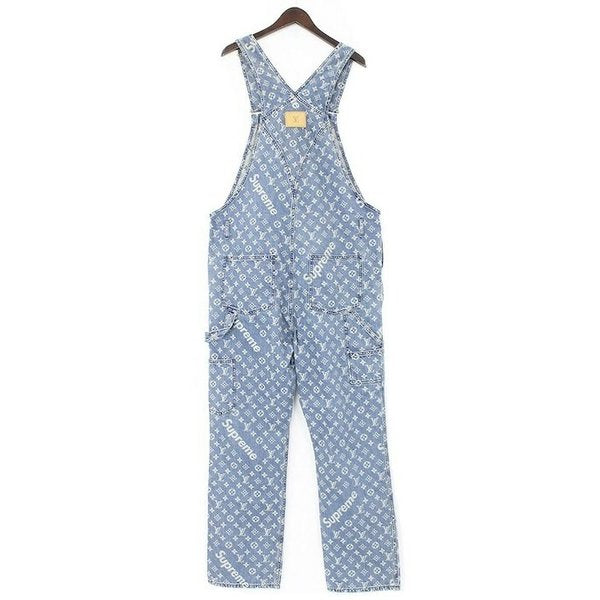 Loius Vuitton × Supreme AW Jacquard Denim Overall