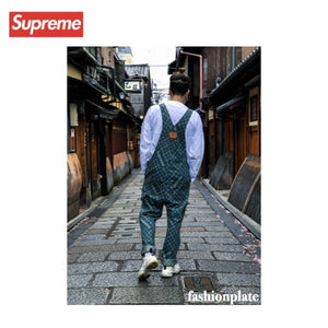 Loius Vuitton × Supreme AW Jacquard Denim Overall