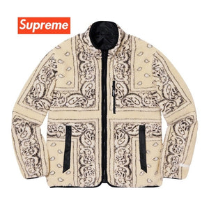 Supreme Reversible Bandana Fleece Jacket