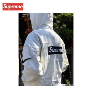 Supreme × NIKE Anorak Leather Jacket