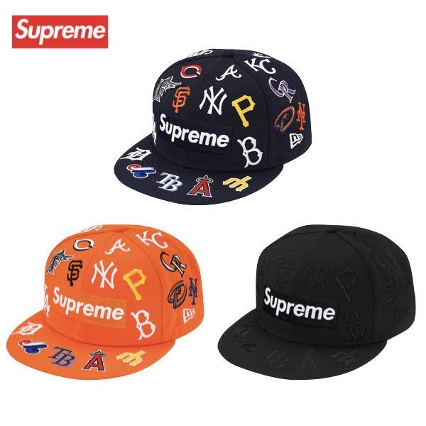 【3 colors】Supreme × MLB New Era baseball hat