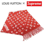 Supreme × Louis Vuitton Monogram Scarf Red