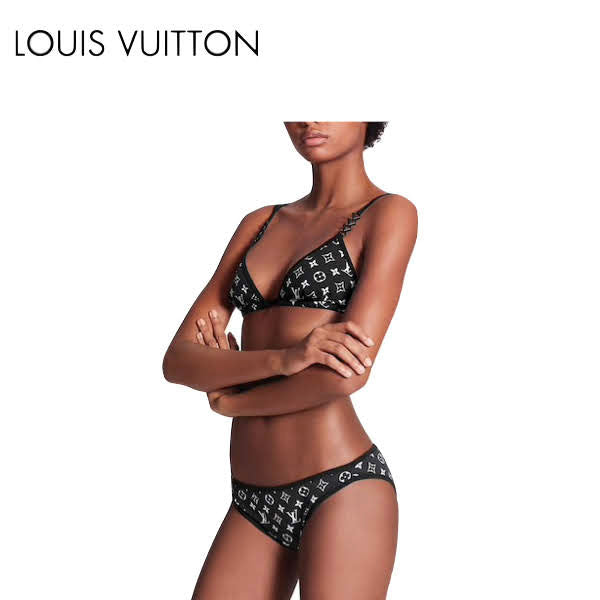 【Set up】Louis Vuitton Blurry Monogram Bikinis