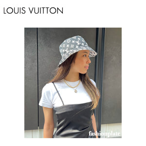 LOUIS VUITTON Bucket Hat Monogram Reversible 2way Black/White