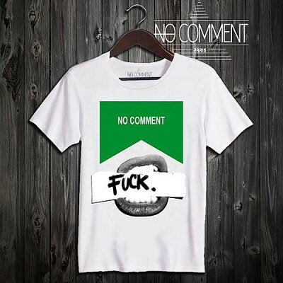 NO COMMENT PARIS Green box T-shirt NCLTN134