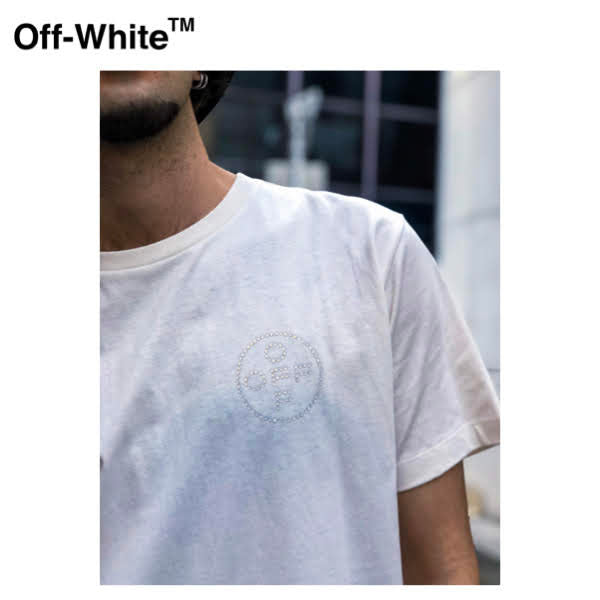 Off-White Rhinestone T-shirt