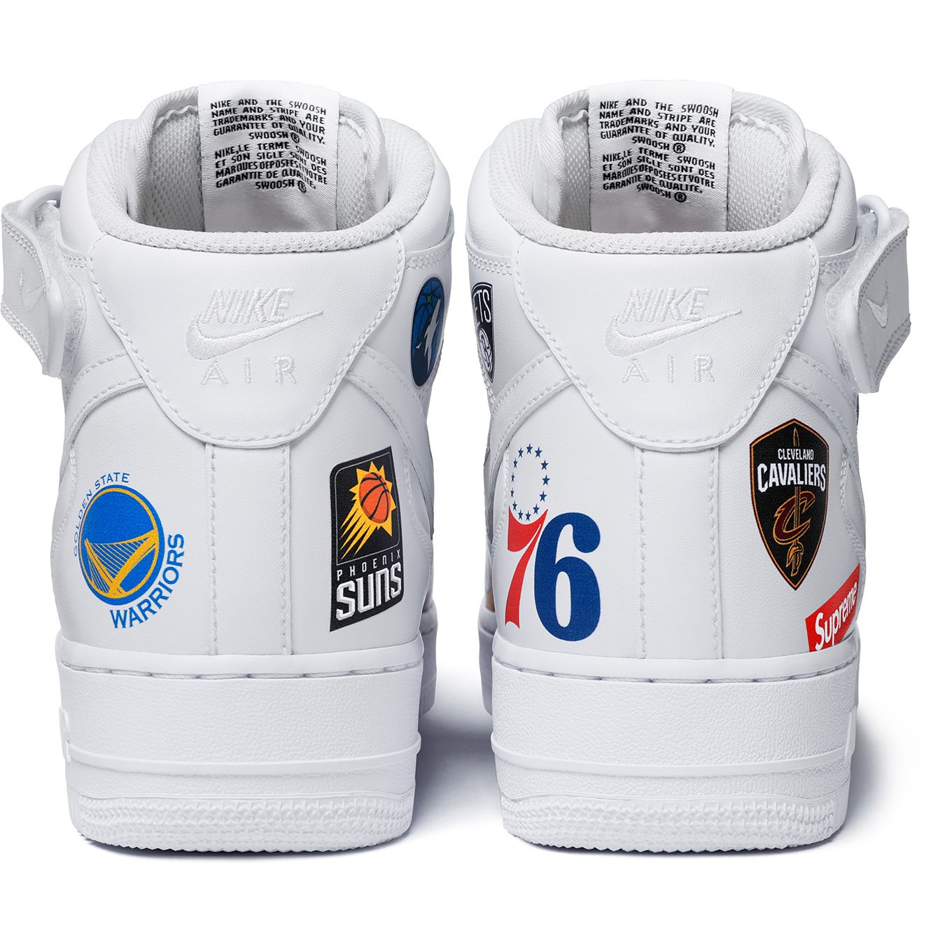 Supreme × Nike x NBA  Air Force 1 Mid