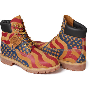 Supreme × Timberland Stars And Stripes 6-inch Premium Waterproof Boot