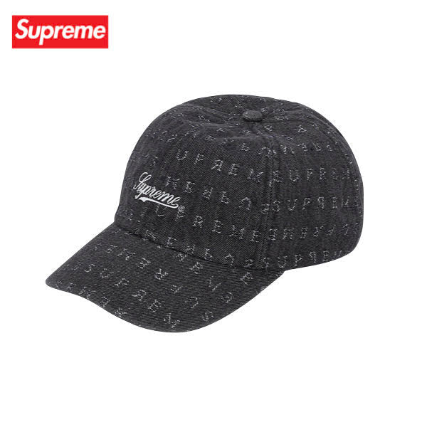 Supreme Jacquard Logos Denim 6-Panel